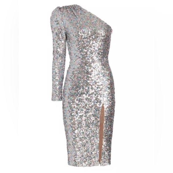 Bronx And Banco Galaxy Metallic Midi Dress - Picture 3 of 16